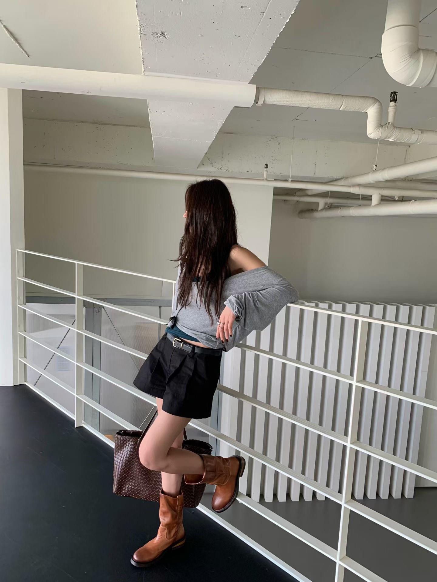羊毛彈性素色坦克背心